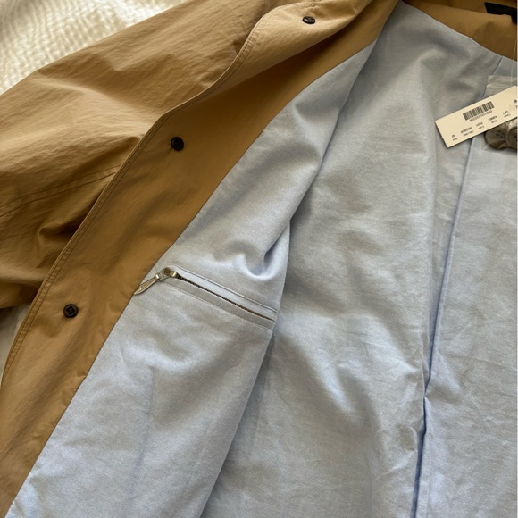 J. Crew Khaki Nylon Cotton Lightweight Raincoat Jacket - Picture 7 of 9